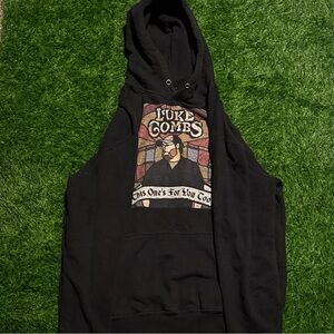Luke Combs Black Graphic Hoodie XL